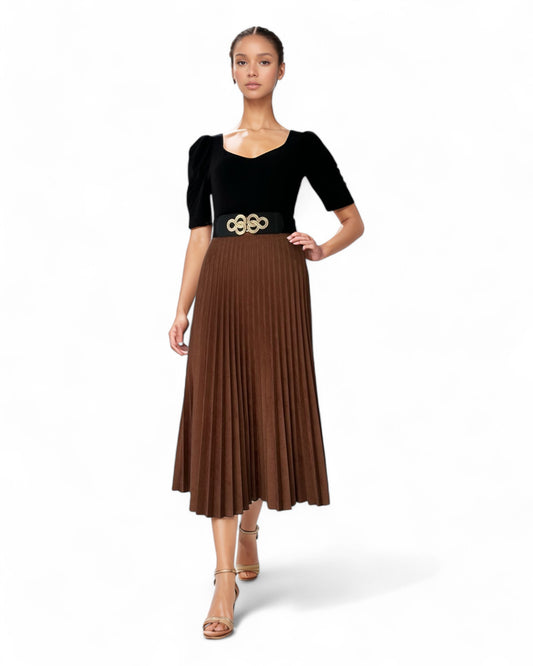 Maxi Falda Plisada